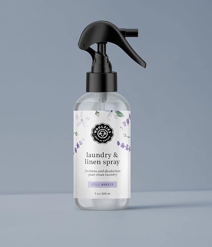 Woolzies Natural Laundry Linen and Room Spray Scented w Pure Essential Oils | Aromatherapy Pillow & Fabric Mist (Still Breeze)