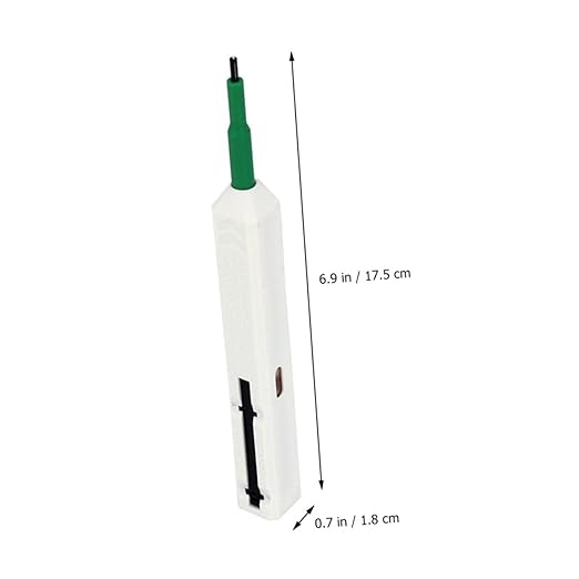 Veemoon Fiber Optic Connector Cleaning Fiber Cleaner Pen Fiber Optic Cleaner Equipment Fiber Cleaning Pen Fiber Optic Wire Cleaner Sc Special Style, 17.5x1.8cm, White, AR123380W81RORXI