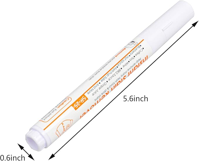 Starsouce Stain Remover Pen Clothes Fabric Instant Spot Removing Pen Pocket Size Bleach Free for Juice, Coffee, Tea, Lipstick Stain, 3 Pack