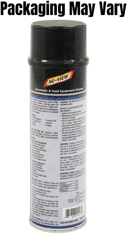 Discovery Nu-View Concession & Food Equipment Cleaner (1) - Packaging May Vary (Pack of 2)