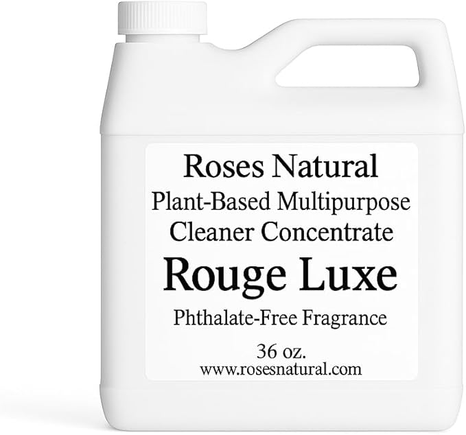 Multipurpose Cleaner Concentrate, 36 oz | Plant-Based, Non-Toxic, Biodegradable | Streak-Free Cleaning for Kitchen, Bathroom, Glass & Floors (Rouge Luxe)
