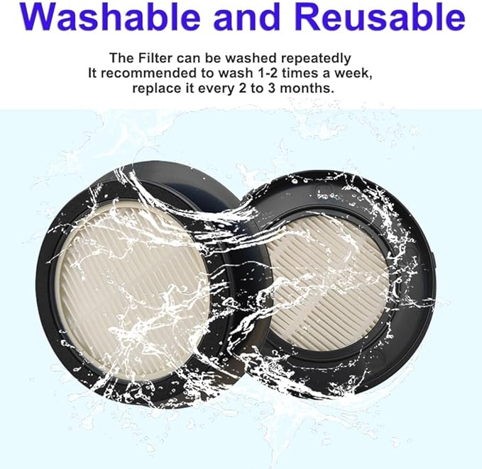 6packs X7A Vacuums HEPA Replacements Filter Compatible with SunSare X7A Pro Cordless Vacuum Cleaner, Fits for Fieety V7 Filters for Ultenic U15 U16 / U16 Flex Cordless Stick Vacuum Filter Parts