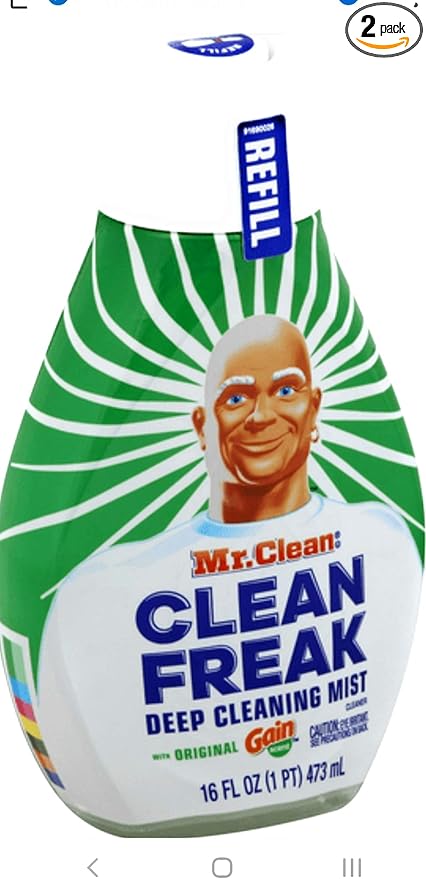 Mr. Clean Freak Deep Cleaning Mist Refill, Original Gain, 16 fl oz (Pack of 2)