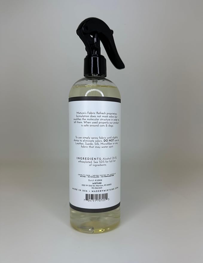 Mixture No. 05 Salt & Sage Fabric Refresh Spray – Clean, Uplifting Linen & Room Freshener, 16 oz