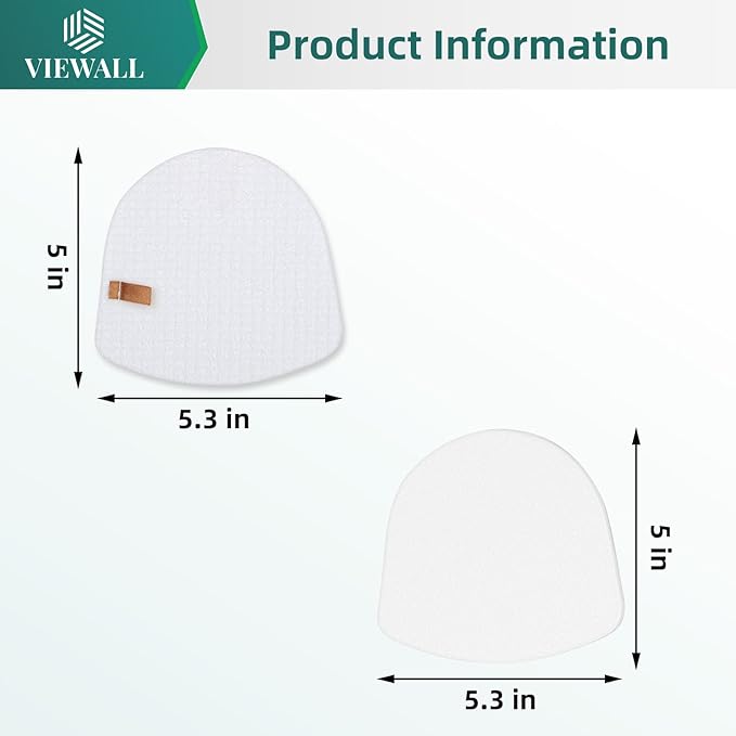 VIEWALL 4 Felt + 4 Foam Filter for Shark UV725 UV650 ZU560 ZU560C ZU561 ZU562 ZU660 ZU570 ZU572 ZD201 CU530 ZD400 ZD402 Rotator Navigator Zero-M Lift-Away Speed Upright Vacuum, Part XFFK560, XHFZD400