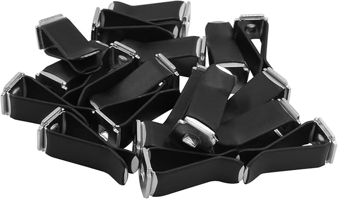 100 Pcs Square Head Car Vent Clips with Round Plastic Slot Head, Air Freshener Clips for Office Home Car Air Conditioner Outlet, Black