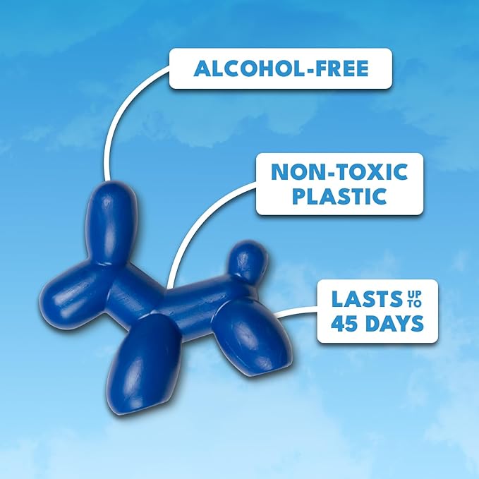 Little Pup 96603 Ocean Splash Scent, Car Air Freshener, Clips to A/C Air Vent, Alcohol-Free Fragrance Oil, Non-Hazardous and Non-Toxic Plastic, Set of 1