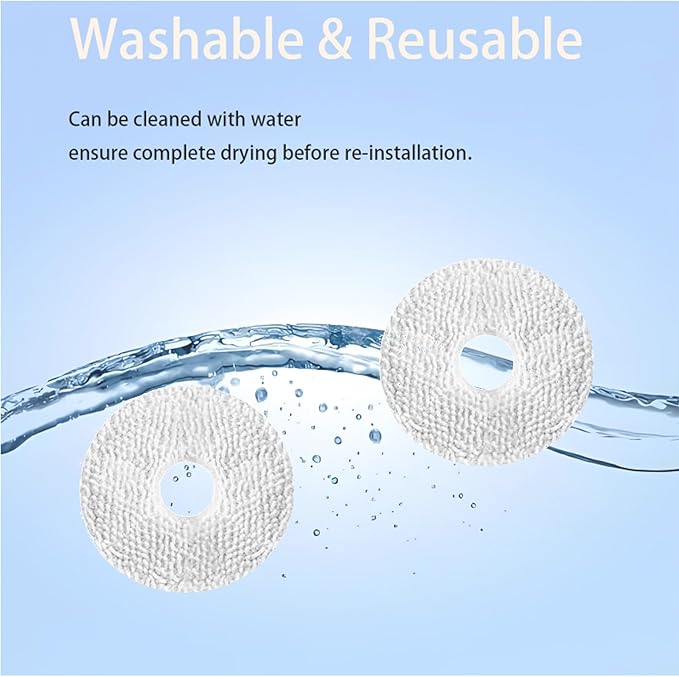 Dust Bags and Mop Pads Replacement For Eureka j15 Evo ultra / J15 Pro Ultra Self-Empty Station Vacuum Cleaner, Spare Parts Accessories