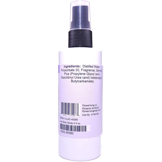 Blossom to Bath Lilac Body Spray (4 Ounce) - Phthalate Free Fragrance - Energizes Skin with a Fresh Blooming Scent