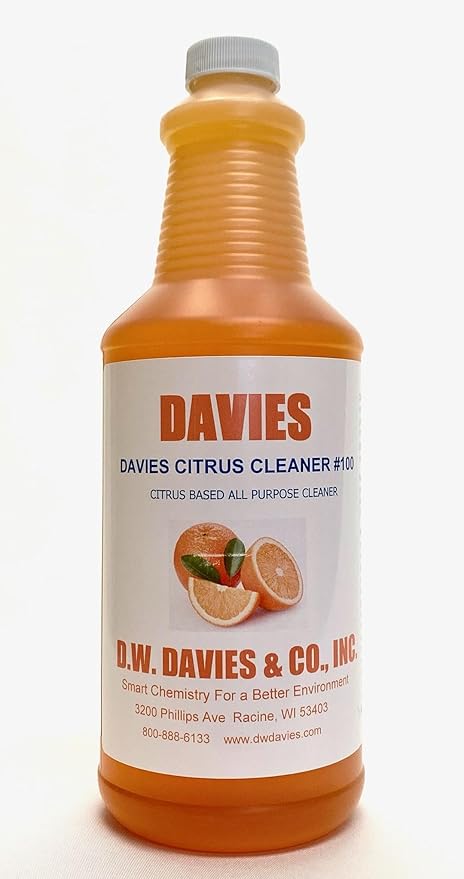 Davies Citrus Cleaner #100, Citrus-Based All-Purpose Cleaner (1 Quart (x2))
