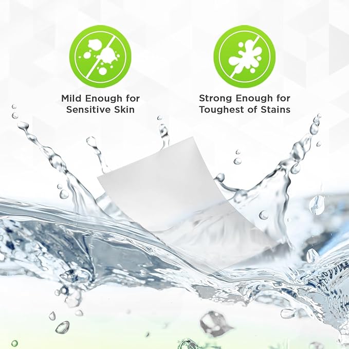 Renuv Laundry Detergent Sheets up to 100 Loads - Eco Friendly, Sustainable, Biodegradable & Liquidless Strips, 50 Sheets