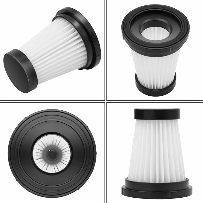 Garbage fighter 6 Pack HEPA Filters Replacement Parts for MOOSOO K12 K12 PRO K13 Handheld Cordless Vacuum Cleaner Washable Accessories Filter