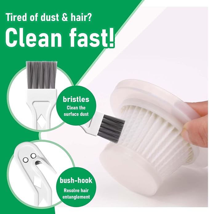 Replacement HEPA Filters Compatible with Horsepower Duck Vacuum Cleaner as Seen on TV, 6-Pack High-Efficiency Filtration, Washable Filters Compatible with Horsepower Duck Handheld Vac as Seen on TV