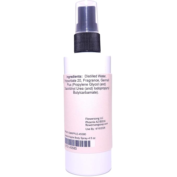 Blossom to Bath Caramel Apple Body Spray (4 Ounce) - Phthalate Free Fragrance - Energizes Skin with a Sweet Fruity Scent