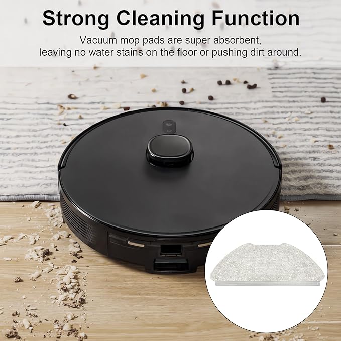 6 PCS Mop Cloth Pads for AIRROBO T20 Robot Vacuum Cleaner Accessories, Vacuum Cleaner Robot Vacuum Cleaner Replacement Parts