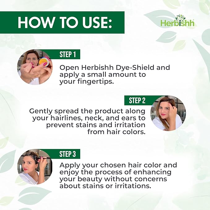 Herbishh Hair Color Shampoo for Gray Hair Wine Red 500 ML - Dye Shield or Defender - Hair Color Stain Remover Wipes - Travel Pack With 5 Wipes