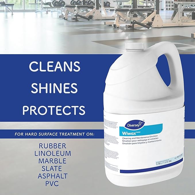 Diversey 94512767 Wiwax Cleaning & Maintenance Emulsion Liquid 1 gal Bottle 4/Carton