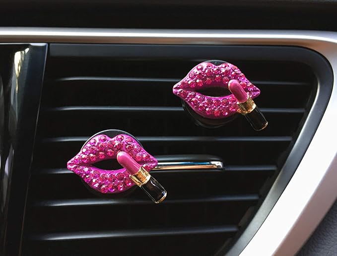 Car Air Vent Clips with Slot Head,Air Freshener Clip Auto Fragrance Pads replacement clips DIY Decorations for Office Home Automotive (10Pcs,Black)