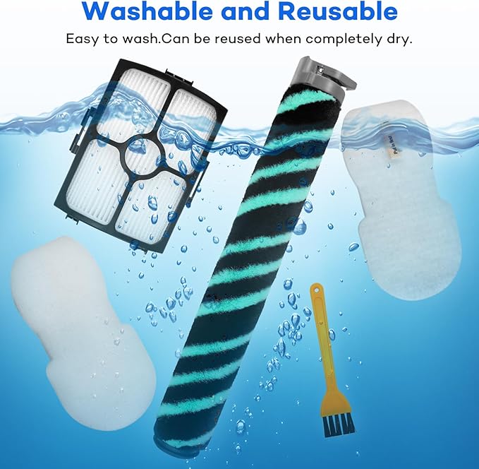 HZ4002 Replacement Parts Kit for Shark Power Detect Upright Vacuum HZ4002 HZ4000 HZ4001AMZ - 1 Roller Brush, 2 HEPA Filters, 4 Filter Cotton, 4 Aroma, 1 Cleaning Brush