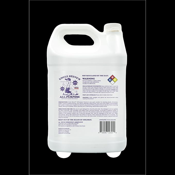 UNCLE STEVE'S® All-purpose Cleaner - Made in the USA - Pet & Kid Friendly - Eco-Friendly - Non-Toxic (1, 1 Gallon)