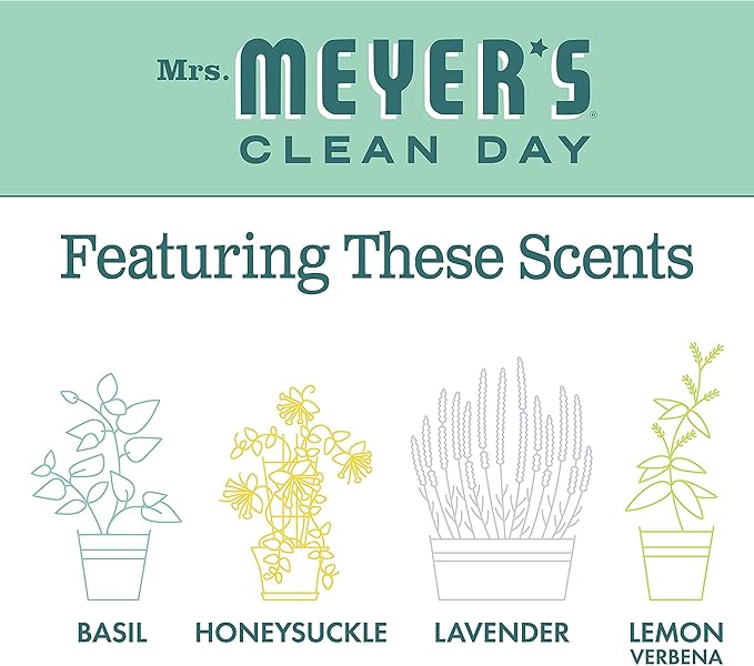 Mrs. MEYER'S CLEAN DAY Multi-Surface Everyday Cleaner Mint Scent, 16 Fl Oz (Pack of 6)