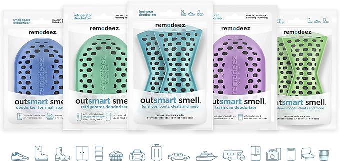 Refills for remodeez Fridge, Litter and Trash Deodorizers - Odor Eliminator, Activated Charcoal, Natural Air Fresheners