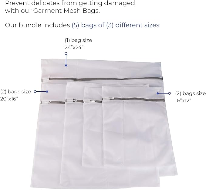ALBEN Bundle: Magnetic Lint Bin for Laundry Room, Wool Dryer Balls, and Mesh Garment Bags - The Ultimate Lint Container for Laundry Room and More (Farmhouse White)