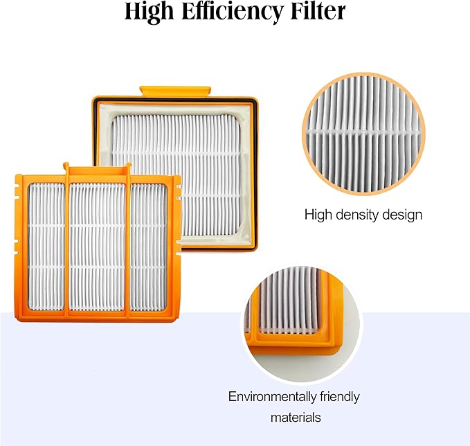 CLEANXIOR 19 Pcs Replacement Part for Shark RV2920XE Robot Vacuum Cleaner.1 Brushroll, 2 filter cotton, 1 Black filter, 1 Orange filter, 1 filter Mesh, 6 Mop Pads, 6 Side Brushes, 1 Cleaning Brush.