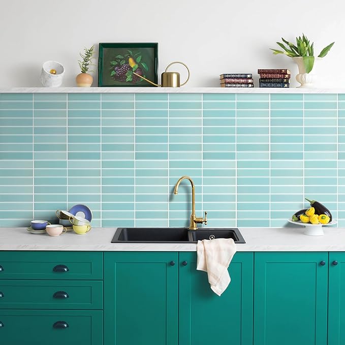 Peel and Stick Tile,New Upgrade Thicker Design Self Adhesive 12" x 12" Large Premium Peel and Stick Backsplash for Kitchen,Bathroom, Living Room, RV Etc(10-Sheet).