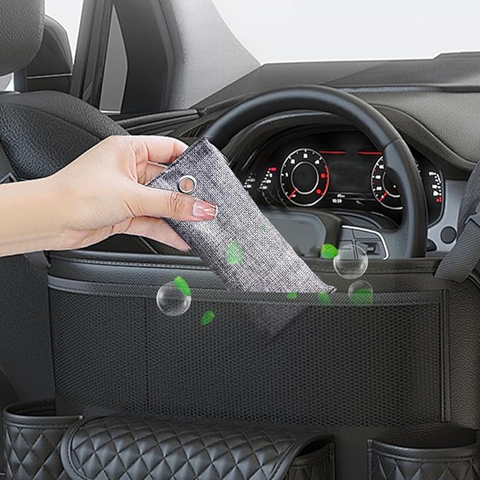 Activated Charcoal Odor Absorber Natural Bamboo Charcoal Air Purifying Bags Air Freshener for Home Closet Car Office, 70g Activated Bags, Bamboo, Odor Absorber
