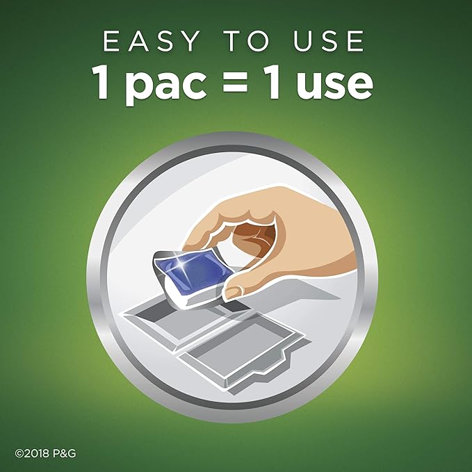 Cascade Platinum Dishwasher Cleaner Pods Fresh Scent, 1 Count (8 Pack)