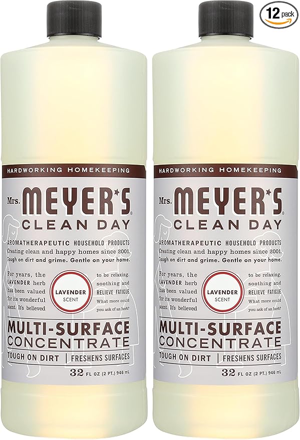 Mrs Meyers Clean Day Multi Clnr Concentrated, 32 Oz (Pack of 12)