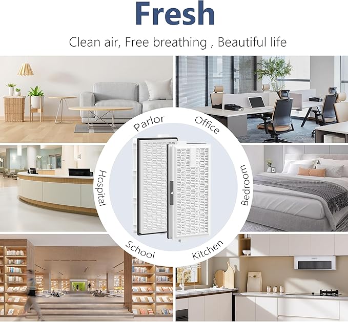 3 Packs HEPA Replacement Filters Compatible with AirClean SF-HA 50 HEPA Filter for Vacuum Model # S4, S5, S6, S8, S8000, S8999, S6000, S6999, S5000, S5999, S4000, S4999, Complete C2 & C3