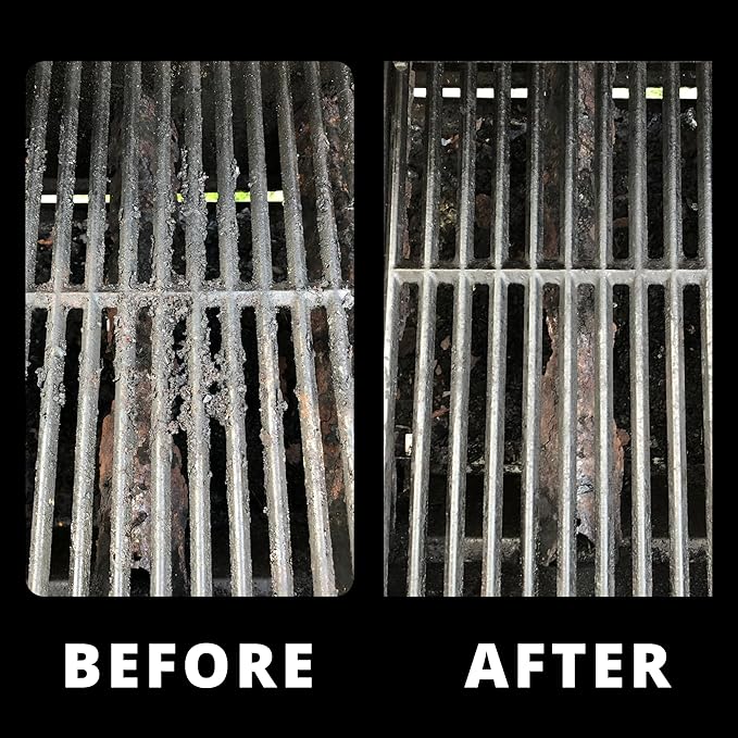 Grill Rescue BBQ Replaceable Scraper Cleaning Head, Bristle Free Grill Brush - Durable and Unique Scraper Tools for Cast Iron or Stainless-Steel Grates, Barbecue Cleaner (Non Scraper Brush)