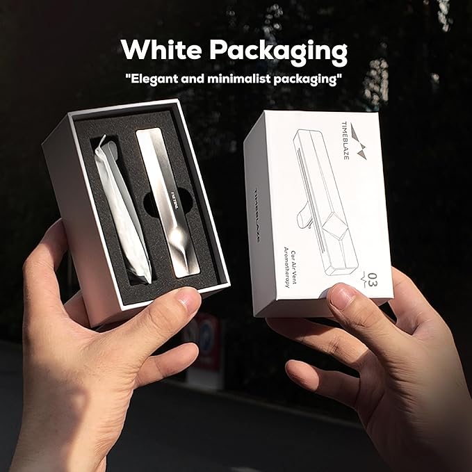 Metal Car Air Freshener Vent Clip - Car Air Freshener, Car Diffuser with 1 Zinc Alloy Outer Shell & 2 Gypsum Fragrance Refill Sticks, Interior Accessories (Universal Use, Hoh Xil)