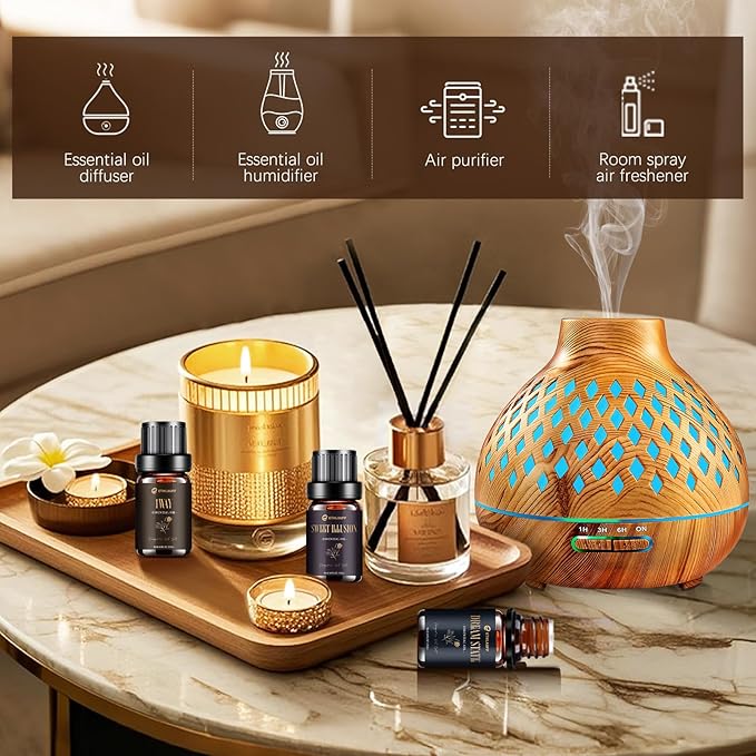 Hotel Diffuser Oils, Hotel Collection Diffuser Oil, Luxury Essential Oil for Diffuser, Soap & Candle Making Scents - 1 Way, Dream State, Coastal Cabine, Gloden Magic