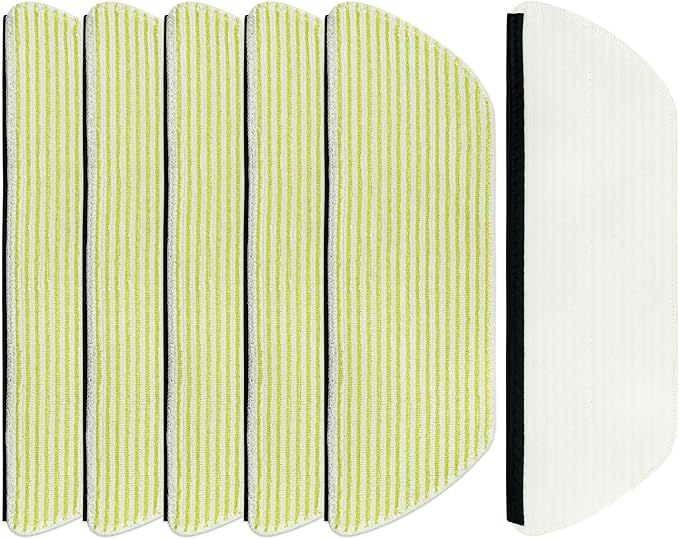 6 Pack Microfiber Vacmop Replacement Pads Compatible with Shark AV2800ZE RV2820YE AV2810YS RV2820ZE AV2820S PowerDetect NeverTouch Robot Vacuum Cleaner,Reusable Mop Vac Pads Vac Mop Pads Refills