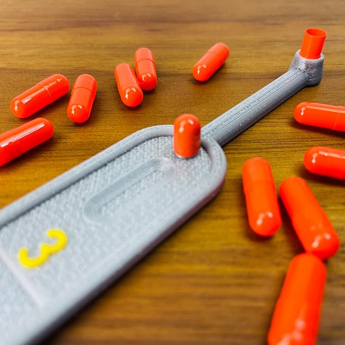 Single Capsule Scoop - Size 5 - A Tool for Weighing and Filling Capsules (Filling Tool for Empty Pill Capsules Filler, Capsules Size # 000 00 0 1 2 3 4 5 (5 Capsule Size), Various