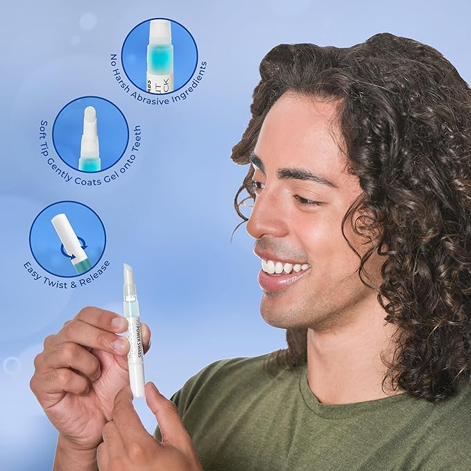 Power Swabs Stain-Out Quick Stick On-The-Go | No Sensitivity - Effective Teeth Stain Remover | Gentle Formula | Travel Friendly, Beautiful White Smile – Good for 30 Uses