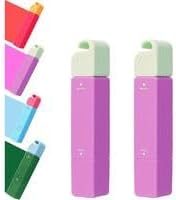 Dual-Tip Stain Remover Pen Portable Waterless Oil/Food Stain Cleaner Stick 3-Second Instant Emergency Treatment Pen Ideal for Clothing, Dates, Office, Travel (1, Purple)