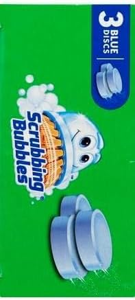 Scrubbing Bubbles Continuous Clean Drop-Ins, Blue Discs, 3 ct, 4.23 oz. - 2 Pack