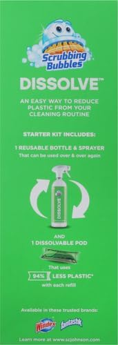 SCRUBBING BUBBLES BATH DISSOLVE PODS SATRTER KIT 1+1 0.28FLOZ