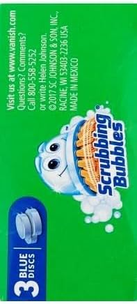 Scrubbing Bubbles Continuous Clean Drop-Ins, Blue Discs, 3 ct, 4.23 oz. - 2 Pack