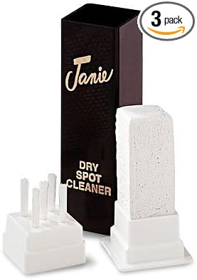Portable Dry Cleaner Stick - Janie Spot Remover for Carpets, Upholstery, Clothing - Household Cleaning Solution for Colored or White Fabrics - Removes Oil, Grease, Food Stain | 3 Pack - by Cadie
