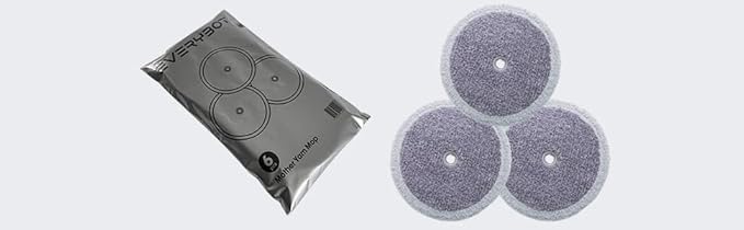 EVERYBOT Replacement Accessory of Three-Spin and Edge, Washable Mother Yarn Mop Pads for Robot (6pcs)