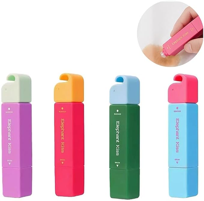 Dual-Tip Stain Remover Pen Portable Waterless Oil/Food Stain Cleaner Stick 3-Second Instant Emergency Treatment Pen Ideal for Clothing, Dates, Office, Travel (1, Purple)