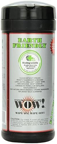 WOW! EZ FINISHES Stainless Steel Cleaner Protector Wipes 30 Canister, 180 Count, (Pack of 6)
