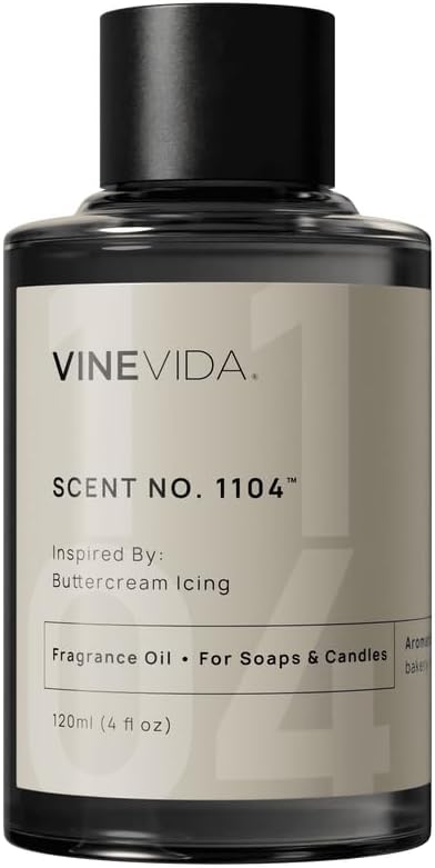 VINEVIDA [4oz] Buttercream Icing Fragrance Oil for Candle Making and Soap Making - Premium Candle Scents for Soy Candles