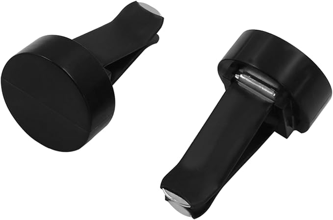 100 Pcs Square Head Car Vent Clips with Round Plastic Slot Head, Air Freshener Clips for Office Home Car Air Conditioner Outlet, Black