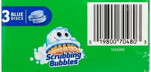 Scrubbing Bubbles Continuous Clean Drop-Ins, Blue Discs, 3 ct, 4.23 oz. - 2 Pack